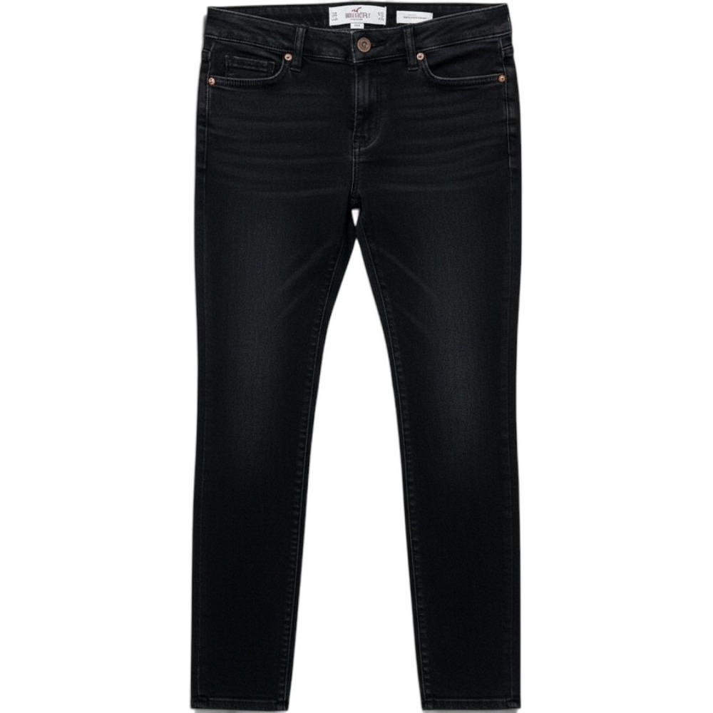 Hollister Low Rise Super Skinny Jeans Womens 9S W29 L28 Faded Black Y2K Denim